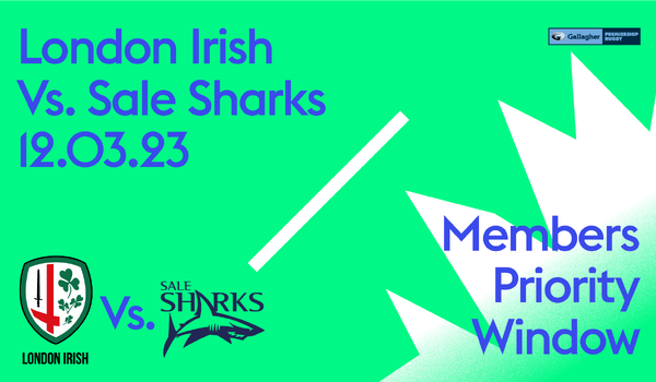Sale Sharks fixture on sale to members